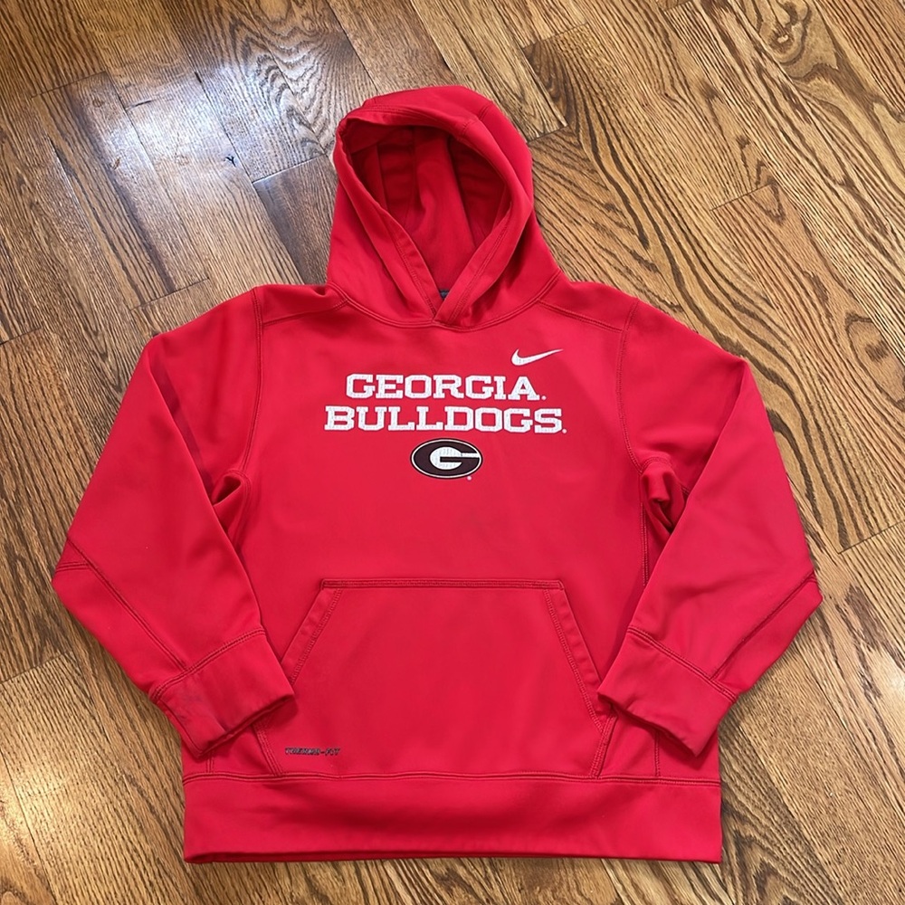 Georgia Bulldogs Nike Therma-Fit Hoodie/Sweatshirt. Size Large.